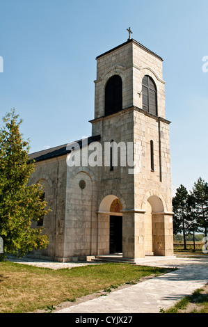 Serbische orthodoxe Kirche des St. Johannes des Täufers in der Nähe von Glamoc, Bosnien und Herzegowina Stockfoto