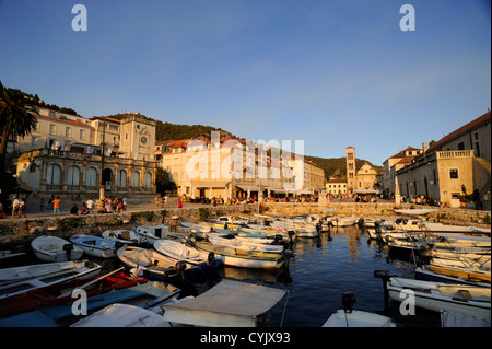 Kroatien, Dalmatien, Insel Hvar, Stadt Hvar Stockfoto