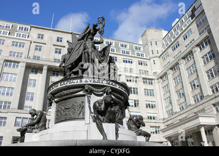 Nelson Monument, Exchange Fahnen, Liverpool, UK Stockfoto