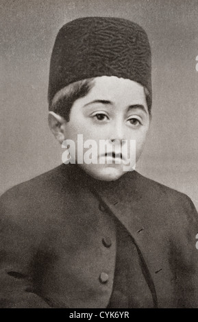 Ahmad Shāh Qājār, 1898 – 1930. Schah von Persien (heute Iran) Stockfoto