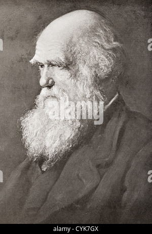 Charles Robert Darwin, 1809-1882. Englische Naturforscher und Schriftsteller. Stockfoto