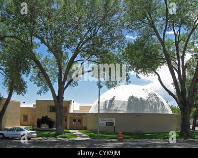 Robert H. Goddard Planetarium, in der 100 West 11th Street in Roswell, New Mexico. Das Planetarium ist Bestandteil der Roswell-Mu Stockfoto