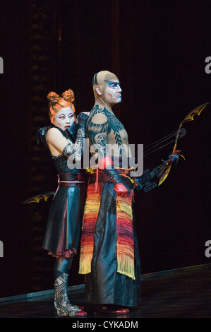 Cirque du Soleil Schauspielern KA in Las Vegas, Nevada. Stockfoto