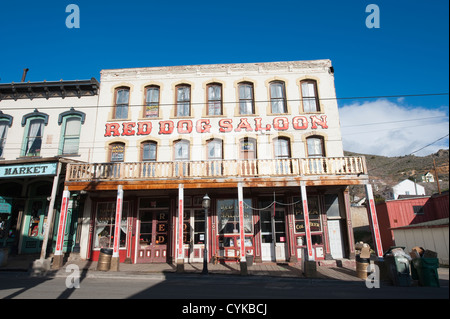 USA, Nevada. Red Dog Saloon, Virginia CIty, Nevada. Stockfoto