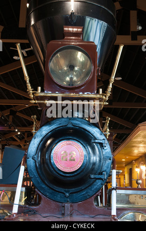 USA, Nevada. Dampflokomotive, Nevada State Railroad Museum Carson City, Nevada. Stockfoto