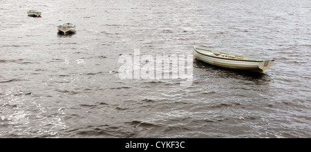 Boote am Loch Fada, Isle Of Skye, Schottland Stockfoto