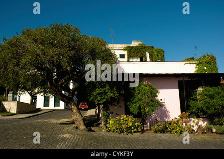 Uruguay. Colonia del Sacramento. Barrio Historico. Haus im Kolonialstil. Stockfoto