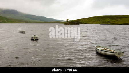 Boote am Loch Fada, Isle Of Skye, Schottland Stockfoto