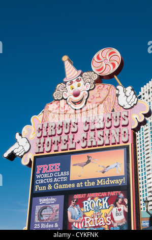 Circus Circus Hotel & Casino Las Vegas, Nevada. Stockfoto