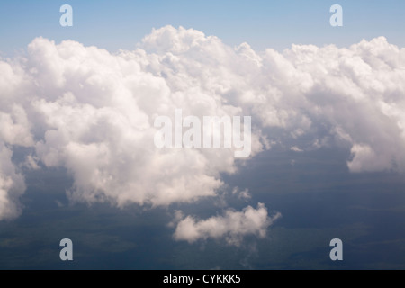 Luftaufnahme von Wolken und Himmel Stockfoto