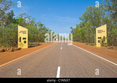 Eingang zum Kakadu Nationalpark, Northern Territory, Australien Stockfoto