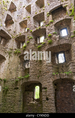 Wales, Gower Halbinsel, Oxwich Burg aus dem 16. Jahrhundert Tudor Herrenhaus Stockfoto