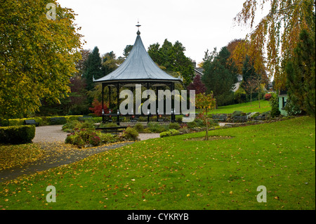 Der Musikpavillon im Park, Grange-über-Sande Stockfoto