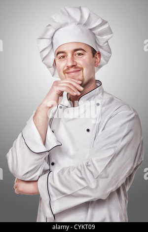 Portraitstudio zuversichtlich Chef erschossen Stockfoto