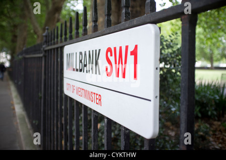 Millbank SW1 London Stockfoto