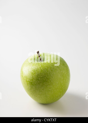 Nahaufnahme von grünem Apfel Stockfoto
