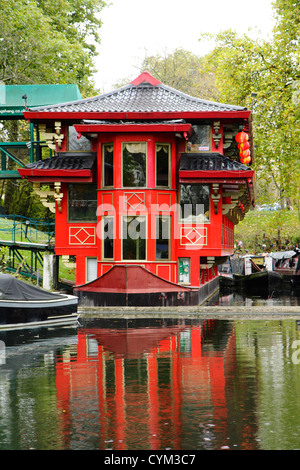 Die Feng Shang-Prinzessin, schwimmende, chinesisches Restaurant, Regents Park, London, UK Stockfoto