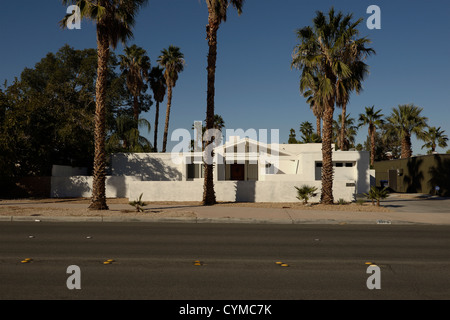 Palm Springs Haus Racquet Club Drive Kalifornien Stockfoto