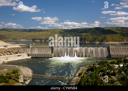 WA05617-00... WASHINGTON - Grand Coulee Dam, Lake Roosevelt und dem Columbia River. Stockfoto