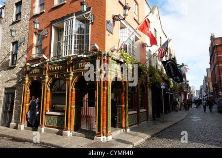 die Kais traditionelles irisches Pub Temple bar Dublin Irland Stockfoto