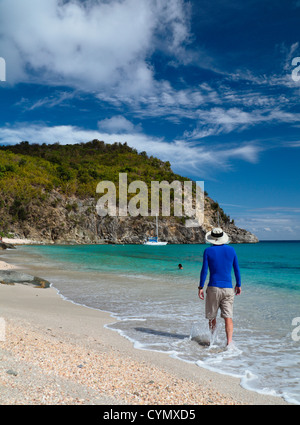 Shell Beach in St. Barts Stockfoto