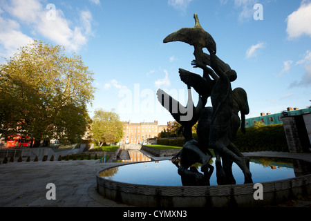 Kinder von Lir Skulptur im Garten des Gedenkens Dublin Irland Stockfoto