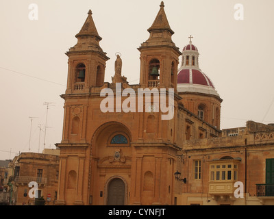 Eine mächtige Kirche auf Malta Insel Stockfoto