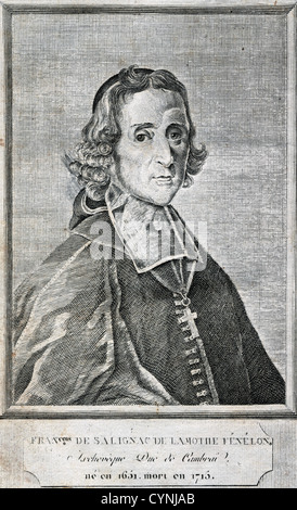 François Fénelon (1651-1715). Französischer Erzbischof, Theologe und Schriftsteller. Kupferstich, 1699. Stockfoto
