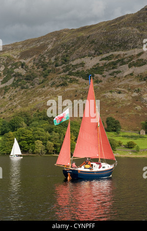 Segeln Boote in der Nähe von Ullswater Ullswater. lake district, England Stockfoto