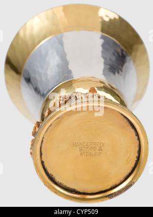 Hand Goring Hermann Göring - zwei Becher, aus dem Trinkset seines Jägers. Hand ...