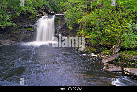 Wasserfall auf dem Fluss Falloch, Strathclyde, Schottland Stockfoto