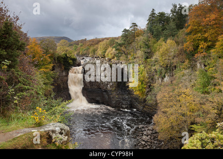 Hohe Kraft Wasserfall im Herbst oberen Teesdale County Durham UK Stockfoto