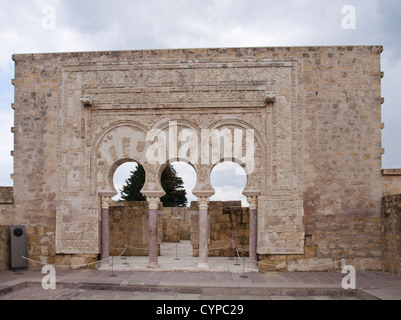 Ruinen des maurischen Palastes Medina Azahara ist eine beeindruckende archäologische Stätte 15 min. vom Zentrum von Córdoba Stockfoto