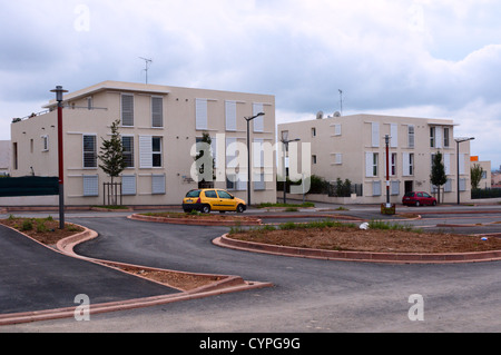 Teil von La Courondelle, eine neue Wohnsiedlung am Stadtrand von Béziers in Südfrankreich. Stockfoto