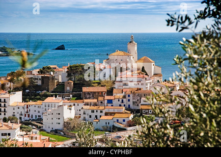 Angeln Dorf Cadaques Costa Brava Girona Katalonien Spanien Pueblo Marinero Cadaques Costa Brava Girona Katalonien españa Stockfoto