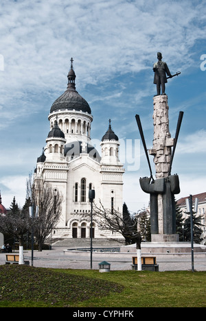 Avram Iancu Quadrat in Cluj-Napoca, Rumänien Stockfoto