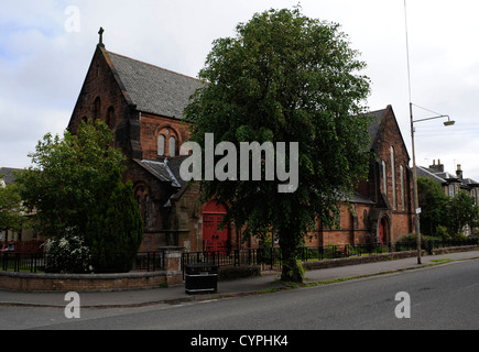 Memorial Fenster, All Saints Church, Glasgow, nach Sec Lt Charles Peck, sechste Royal Scots Fusiliers, bei Loos, 1. Weltkrieg starb. Stockfoto