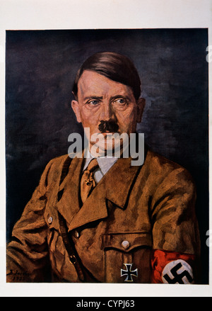 Adolf Hitler, Portrait, Malerei, 1933 Stockfoto