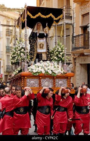 Procesion Semana Santa Loja Granada Andalusien España Osterprozession Loja Granada Andalusien Spanien Stockfoto