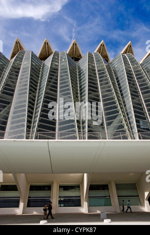 Science Museum Stadt der Künste und Wissenschaften Valencia Spanien Museo de Las Ciencias Ciudad de Las Artes y Las Ciencias Valencia españa Stockfoto