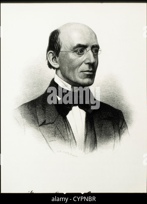 Garrison (1805-1879), Abolitionist und Verleger Stockfoto