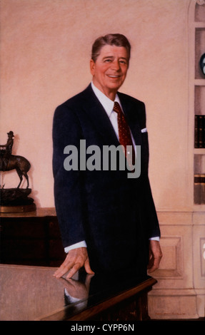 Ronald Reagan (1911-2004), 40. Präsident der Vereinigten Staaten, Porträt Stockfoto