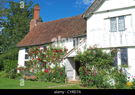 Sommer an der unteren Brockhampton Manor, Worcestershire, England, UK Stockfoto