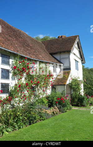 Sommer an der unteren Brockhampton Manor, Worcestershire, England, UK Stockfoto