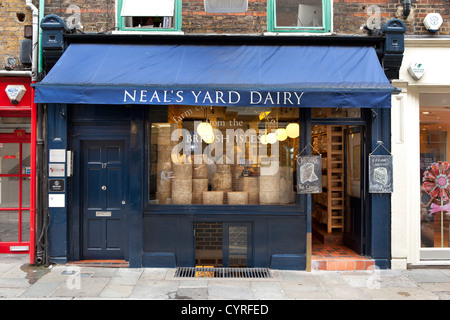 Neals Yard Dairy, Shop, Seven Dials, Covent Garden, London. Stockfoto