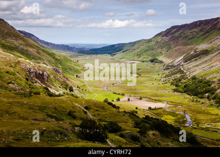 Nant Ffrancon Pass Stockfoto