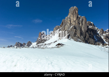 Italien, Dolomiten, Veneto, Giau Pass Averau peack Stockfoto