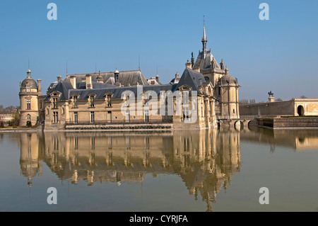 Das Château de Chantilly Musee Condee Region Picardie Frankreich Französisch Stockfoto