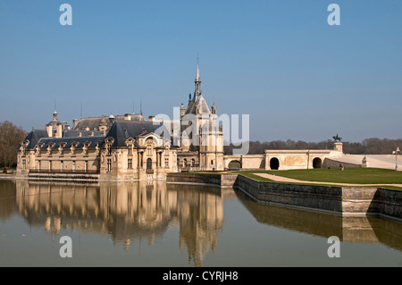 Das Château de Chantilly Musee Condee Region Picardie Frankreich Französisch Stockfoto