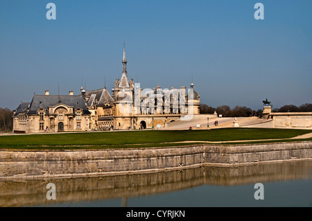 Das Château de Chantilly Musee Condee Region Picardie Frankreich Französisch Stockfoto